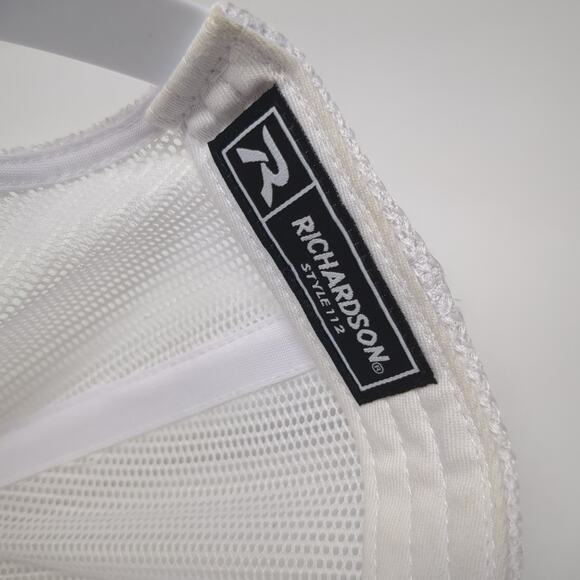 Richardson Snapback Trucker Hat Blue One Size Mesh Back Logo Antler - Picture 9 of 10